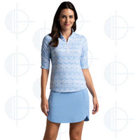 Chandail demi-manche Barbara Print 1/4 Zip Ibkul