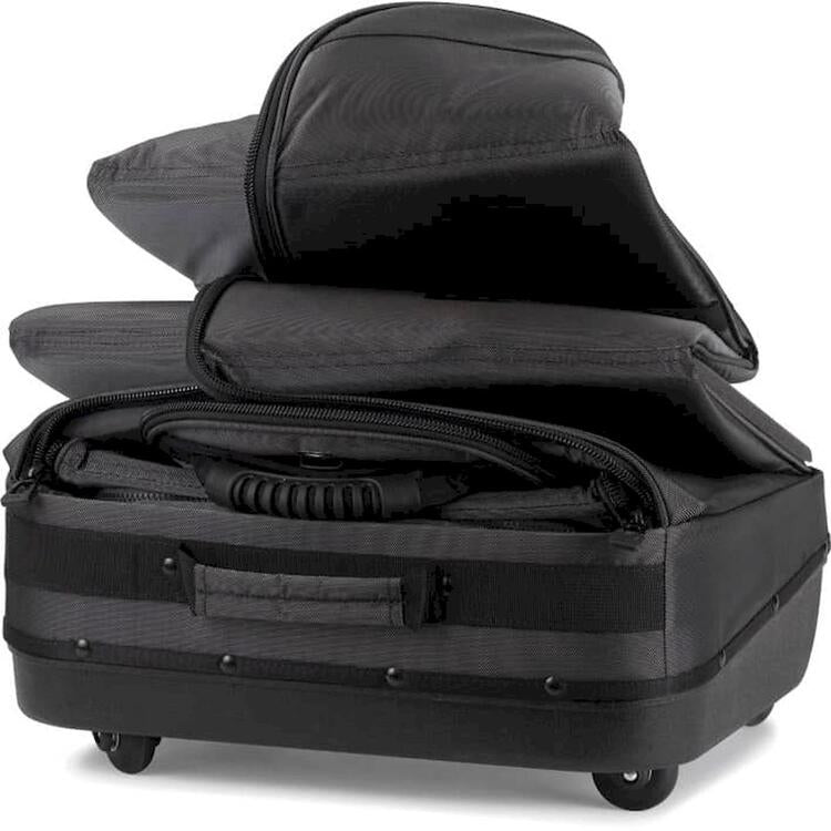 Rolling travel bag for ping pong sticks