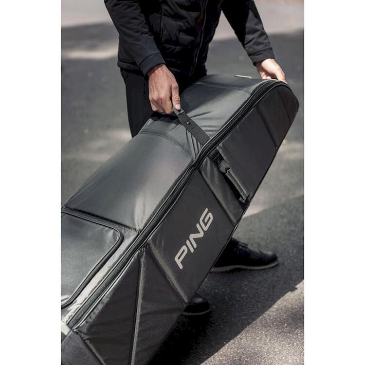 Rolling travel bag for ping pong sticks