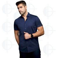 Chemise manche courte Divenere Au Noir