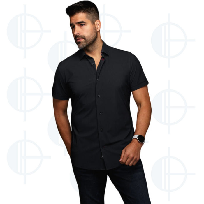 Chemise manche courte Nick STRP Au Noir