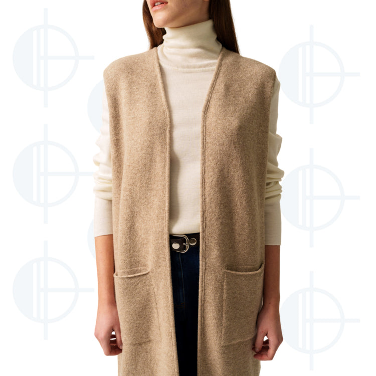 Gilet long sans manche Geneve Saint-James