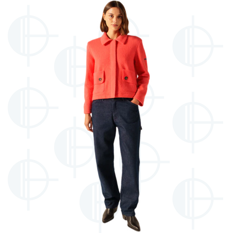 Veste combloux en laine bouillie Saint-James