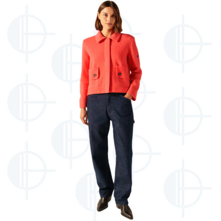 Veste combloux en laine bouillie Saint-James