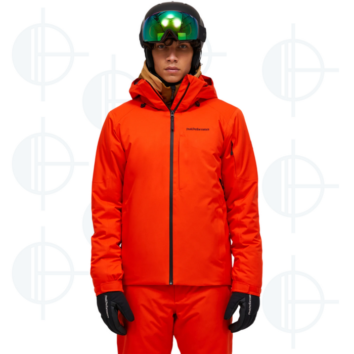 Maroon Insulated Peak Performance Ski Jacket