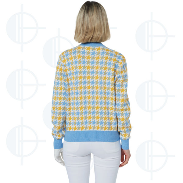 Cardigan Houndtooth Daily Sports