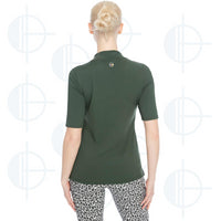 Chandail manche 3/4 col V Swing Control
