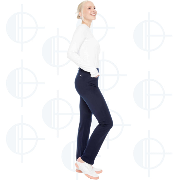 Pantalon solid Light Ponte Swing Control