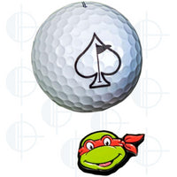 Marqueur de balle TMNT-Raphael Pins and Aces