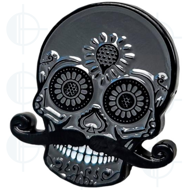 Marqueur de balle Crâne Noirci Pins and Aces