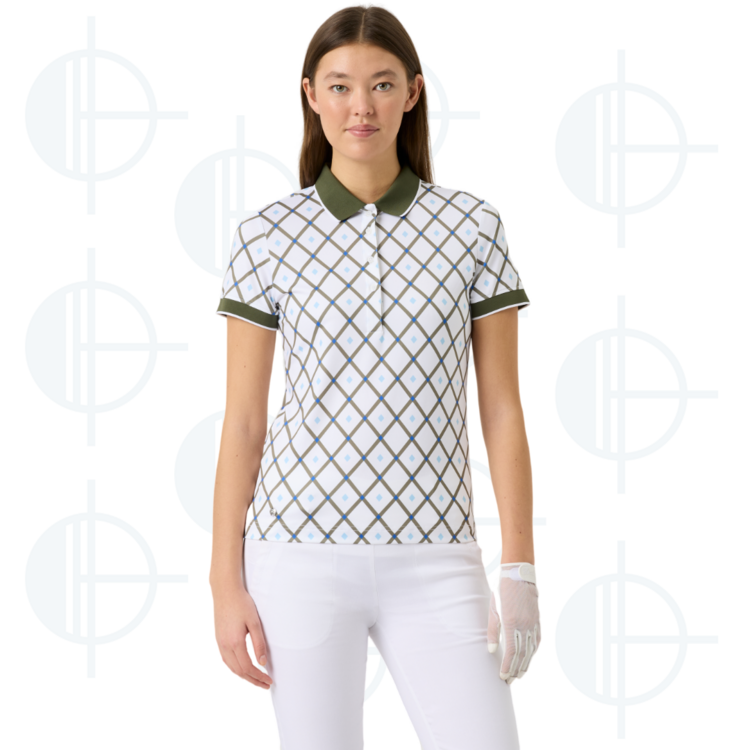 Polo Abstract Argyle Printed Daily Sport