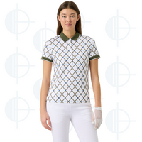 Polo Abstract Argyle Printed Daily Sport