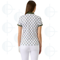 Polo Abstract Argyle Printed Daily Sport