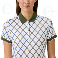 Polo Abstract Argyle Printed Daily Sport