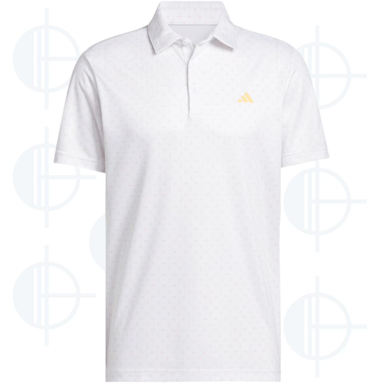 Polo Performance Textured Print Adidas