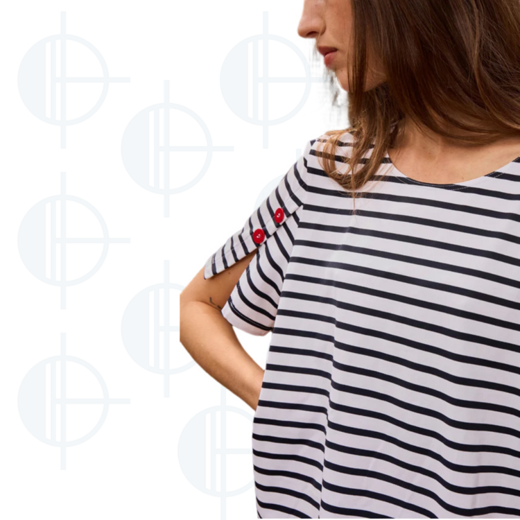 T-shirt marinière Cap Levi Saint-James