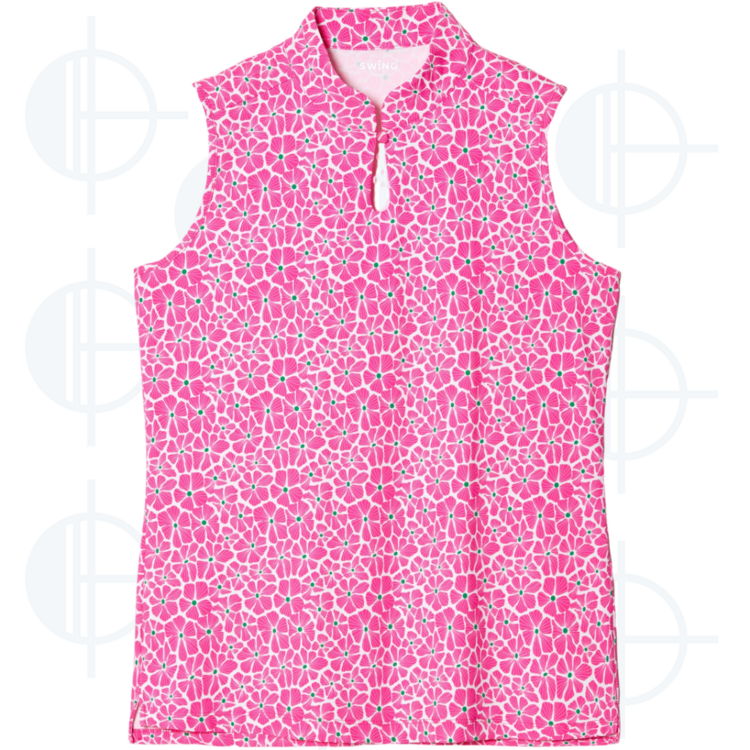 Haut sans manche Velocity Pink Aster Swing Control