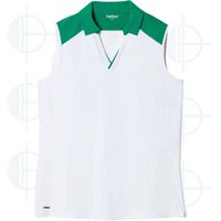 Polo sans manche V-Neck Color Block Swing Control