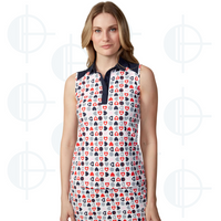 Polo sans manche Navy Hearts Swing Control