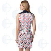 Polo sans manche Navy Hearts Swing Control