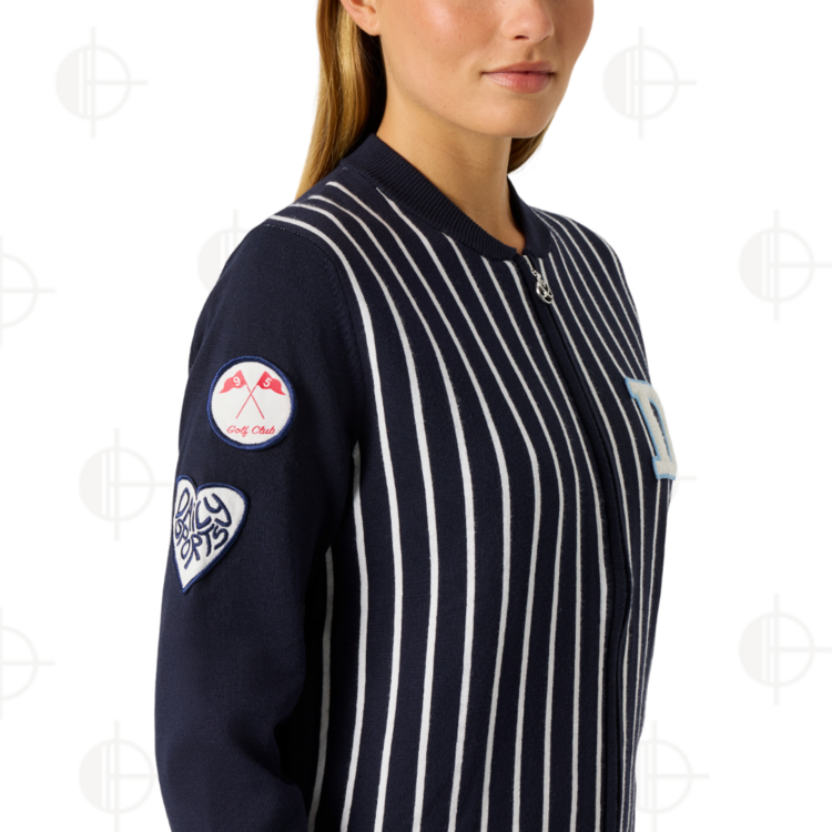 Jacket Striped Knit Daily Sports