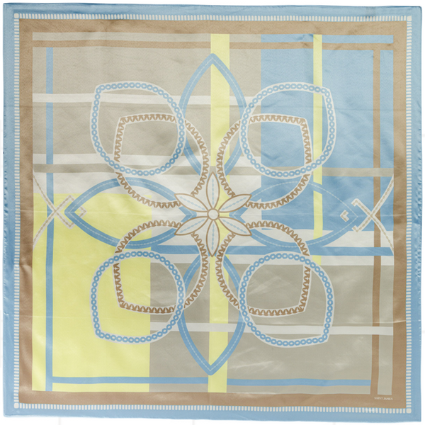 Foulard carre doux relief Saint-James