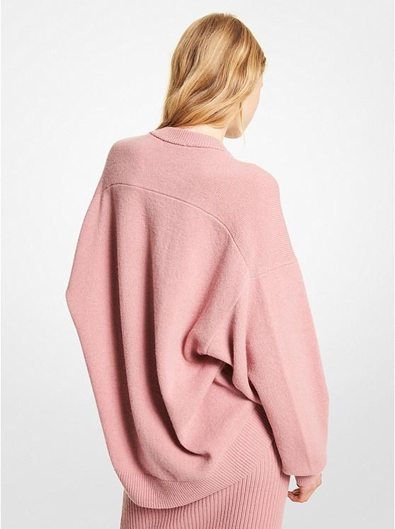 Asymmetric wool and cashmere sweater MK